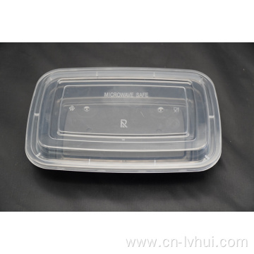 16oz Disposable Plastic Rectangular Container